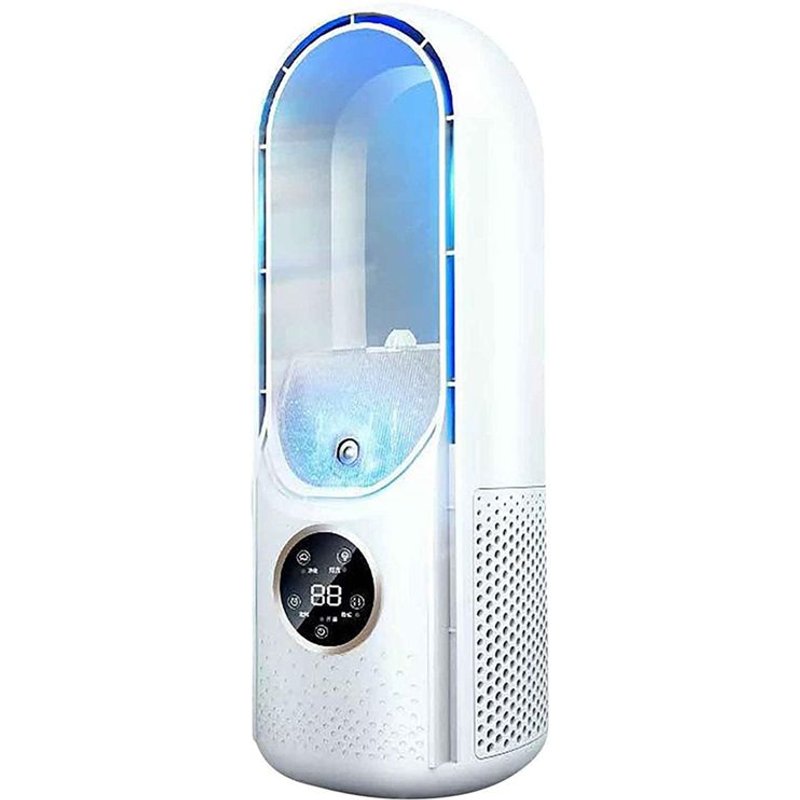 Ventilateur Sans Feuilles Multifonctionnel USB éLectrique Ventilateur D'Humidification de Bureau Domestique Ventilateur de Climatisation