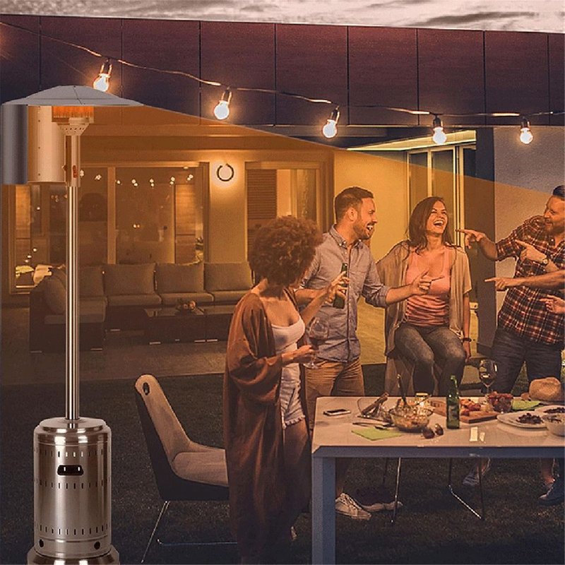 Bouclier RéFlecteur de Chauffage de Terrasse, RéFlecteur de Concentration de Chaleur pour Chauffages de Terrasse Ronds au Gaz Naturel et au Propane pour L'ExtéRieur