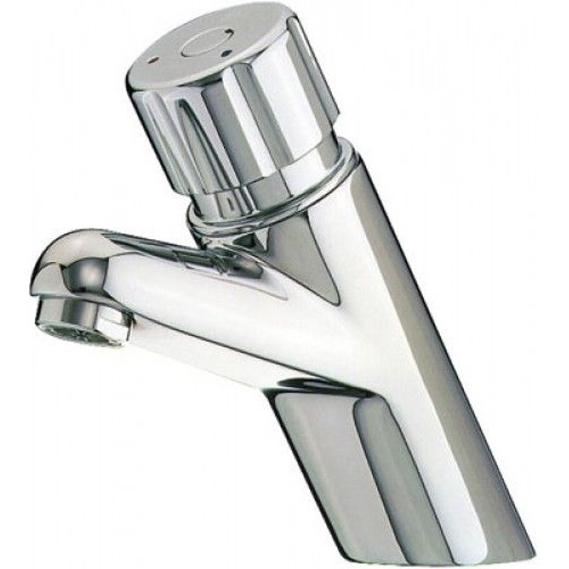 Mitigeur temporisé - système anti-blocage - Presto 4000 S - 6l/min - bouton chromé PRESTO