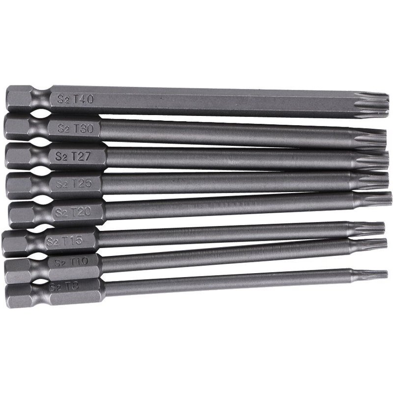 Tournevis Torx Magnétique En Acier, 8 Pièces/Ensemble