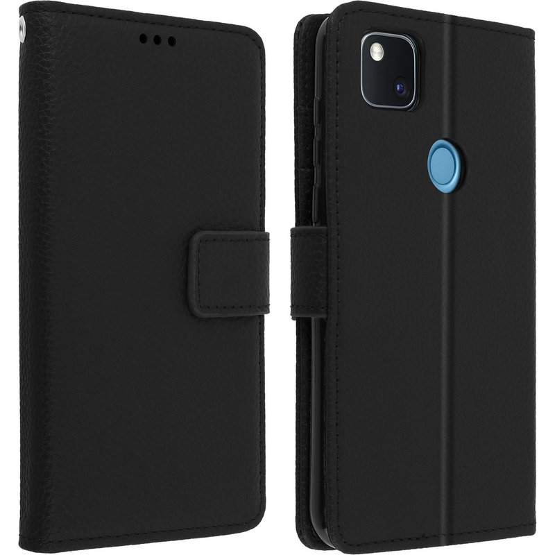 Housse Google Pixel 4A Porte-carte Fonction Support Vidéo Dragonne noir
