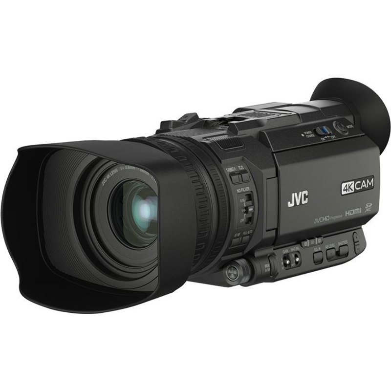 JVC 4KCAM GY-HM170E - Caméscope - 4K / 30 pi/s - 12.4 MP - 12x zoom optique - Fujinon - carte Flash