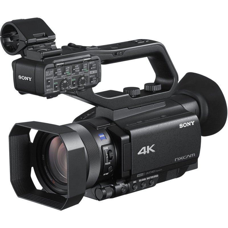 Sony NXCAM HXR-NX80 - Caméscope - 4K / 30 pi/s - 20.0 MP - 12x zoom optique - Carl Zeiss - carte Flash - Wi-Fi, NFC