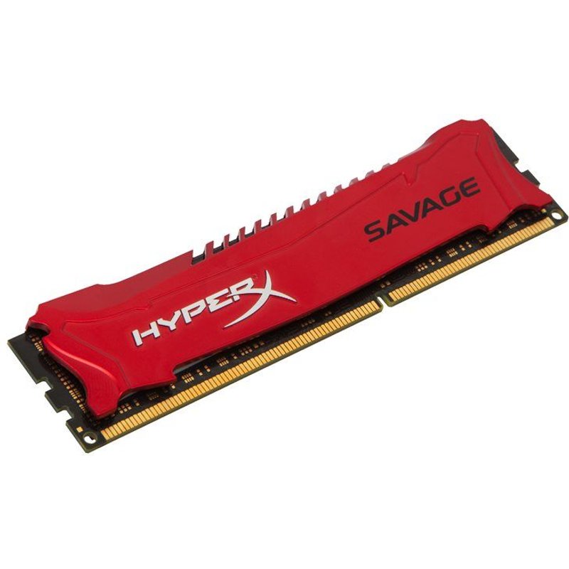 HyperX Savage - DDR3 - module - 4 Go - DIMM 240 broches - 1600 MHz / PC3-12800 - CL9 - 1.5 V - mémoire sans tampon - non ECC - rouge