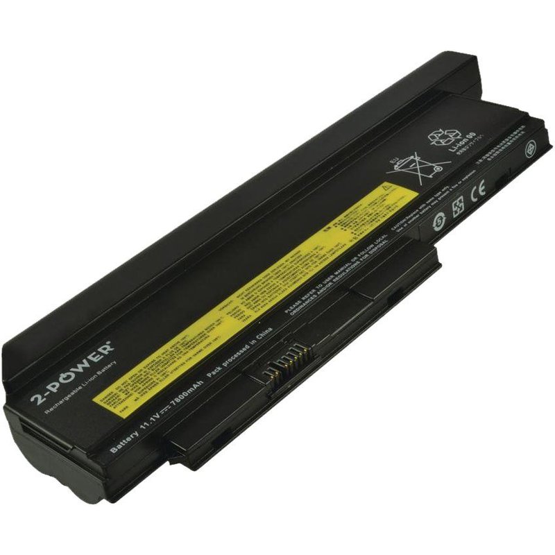 2-Power Main Battery Pack - Batterie de portable (durée de vie étendue) - Lithium Ion - 7800 mAh - pour Lenovo ThinkPad X230