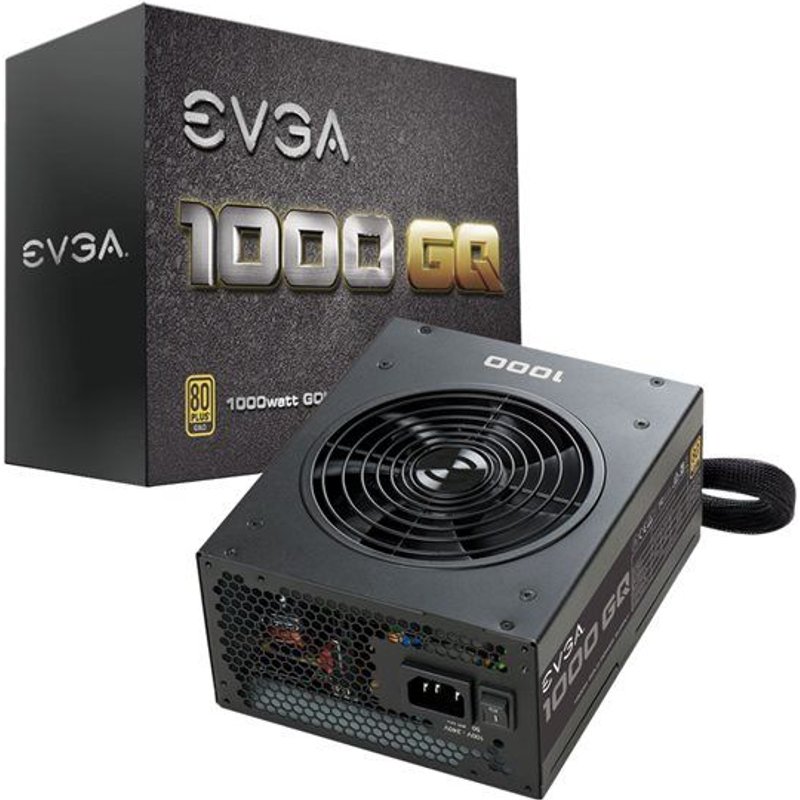 EVGA 1000 GQ - Alimentation électrique (interne) - ATX - 80 PLUS Gold - CA 100-240 V - 1000 Watt - PFC active