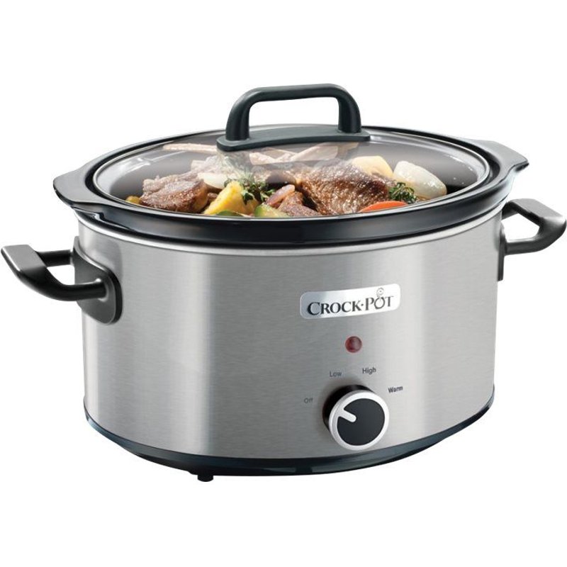 Crock-Pot CSC025X - Mijoteuse - 3.5 litres - 210 Watt - acier inoxydable