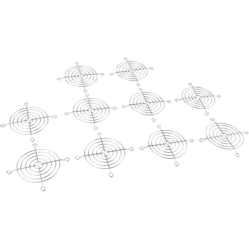 10x dissipateur thermique/refroidissement/refroidisseur/extracteur ventilateur/grille métallique doigt garde 8cm x 8cm