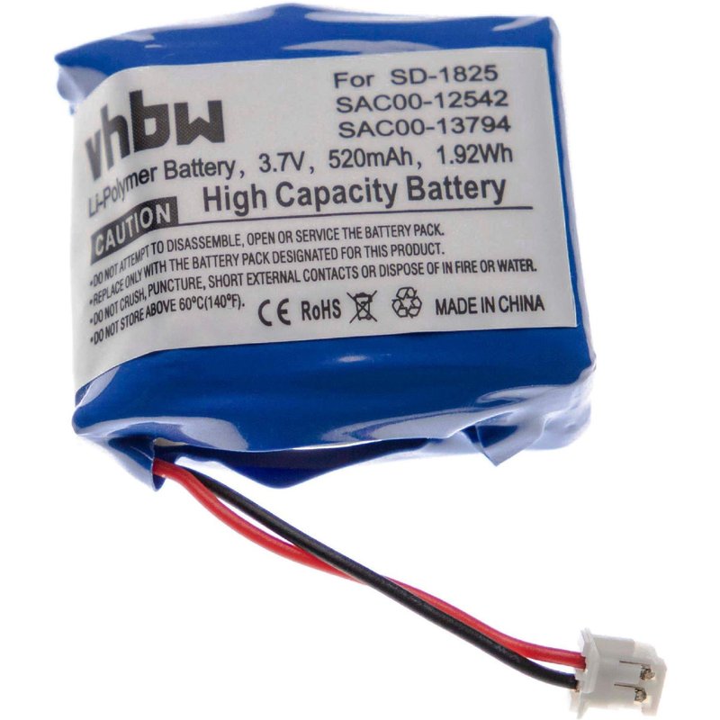 Vhbw Batterie Compatible Avec Sportdog St-101sa, St-101sh Collier De Dressage (520mah, 7,4v, Li-Polymère)