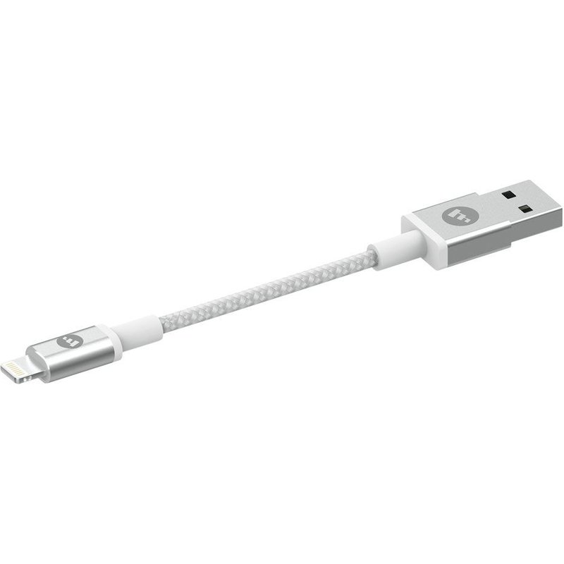 mophie - Câble Lightning - Lightning mâle pour USB mâle - 9 cm - blanc