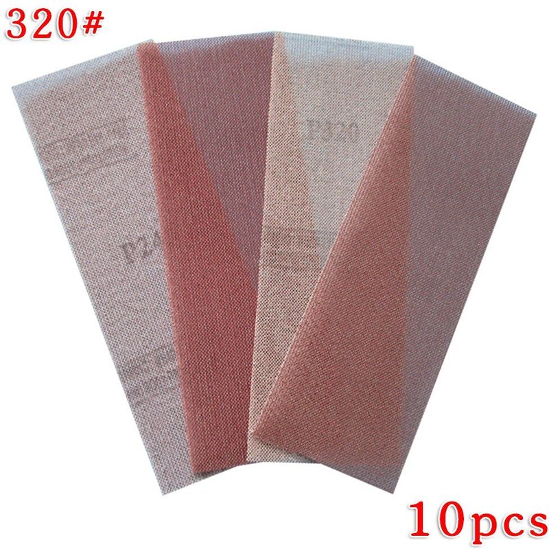 Disques de ponçage durables 10 pièces en papier abrasif à mailles sans poussière 198*70mm