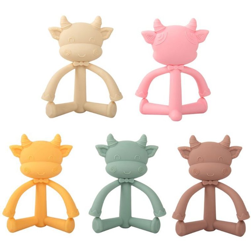 Dentition En Silicone Sans Bpa Jouet De Dentition De Qualité Alimentaire, Dessin Animé, Cadeau Pour Bébé P31b