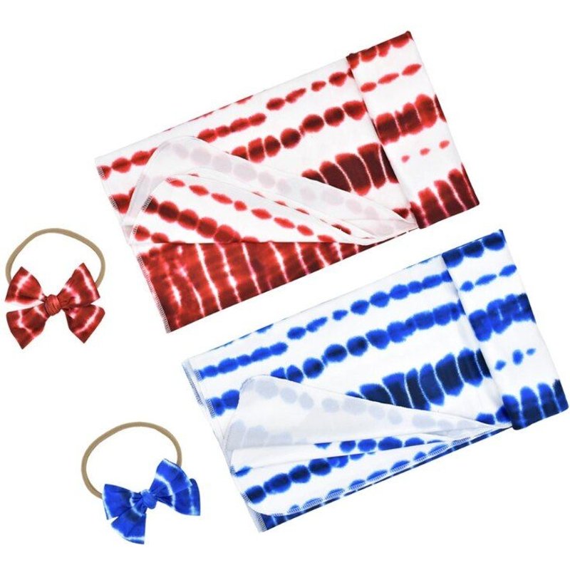 Bébé Swaddle Couverture Réception Couverture Infantile Lange D'emmaillotage Bandeau 2 Pièces P31b