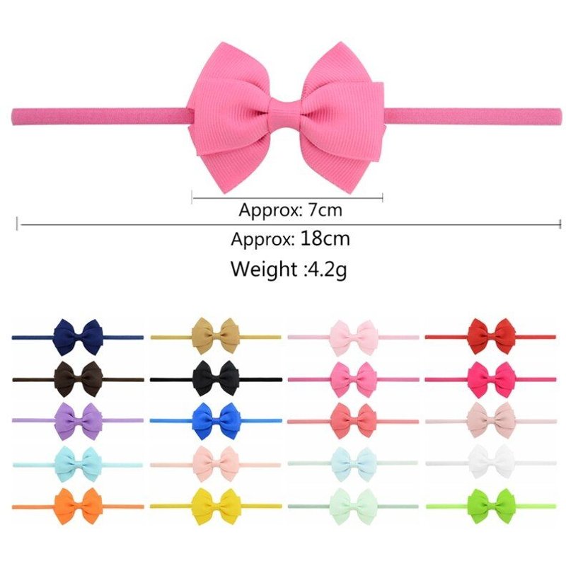 Bandeau De Cheveux 10 Pièces Accessoires De Coiffure Pour Bébés Filles Et Petits Enfants, Bandeau Avec Noeud Floral #330