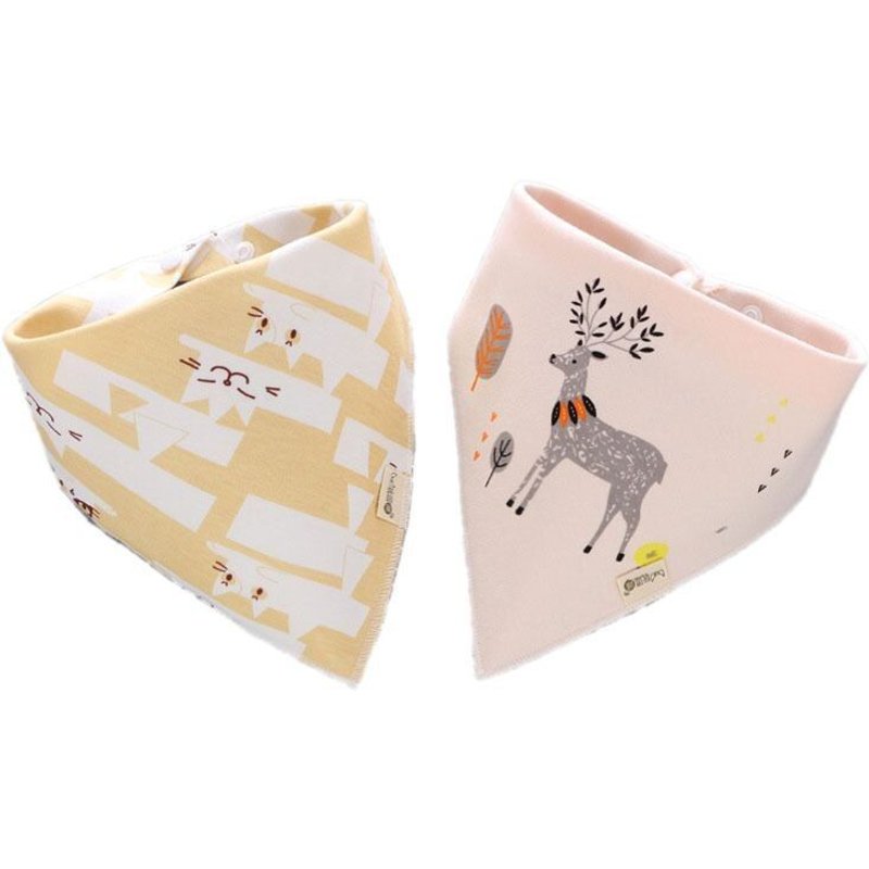 Paquet De 2 Bavoirs Pour Bébé Et Enfant En Bas Âge Bandana Bavoirs En Coton Absorbant Serviette De Salive P31b