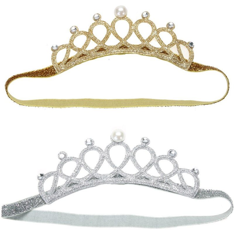 Bébé Infantile Bandeaux Enfants Perle Cristal Couronne Bébé Élastique Bandeau Filles Cheveux Accessoires Filles Photo Accessoires