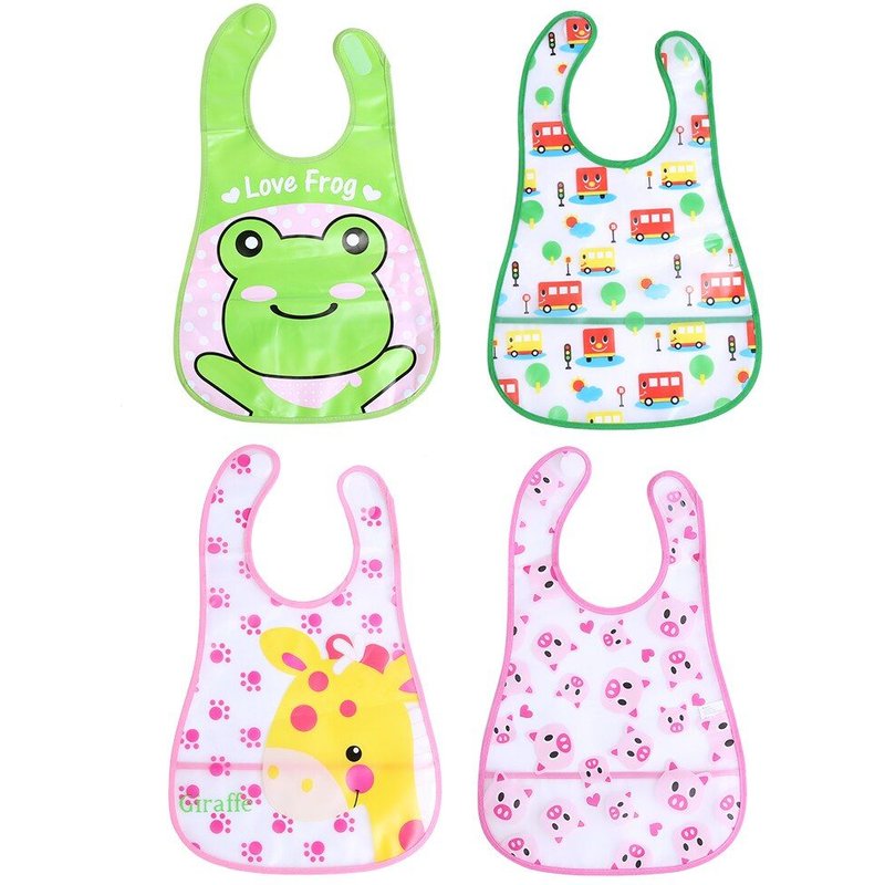 Imperméable À L'eau Bébé Bavoirs Enfants Eva Salive Serviette Infantile Dessin Animé Déjeuner Roter Tissu Enfant En Bas Âge Alimentation Dîner Anti Saleté Bavoirs Tissu