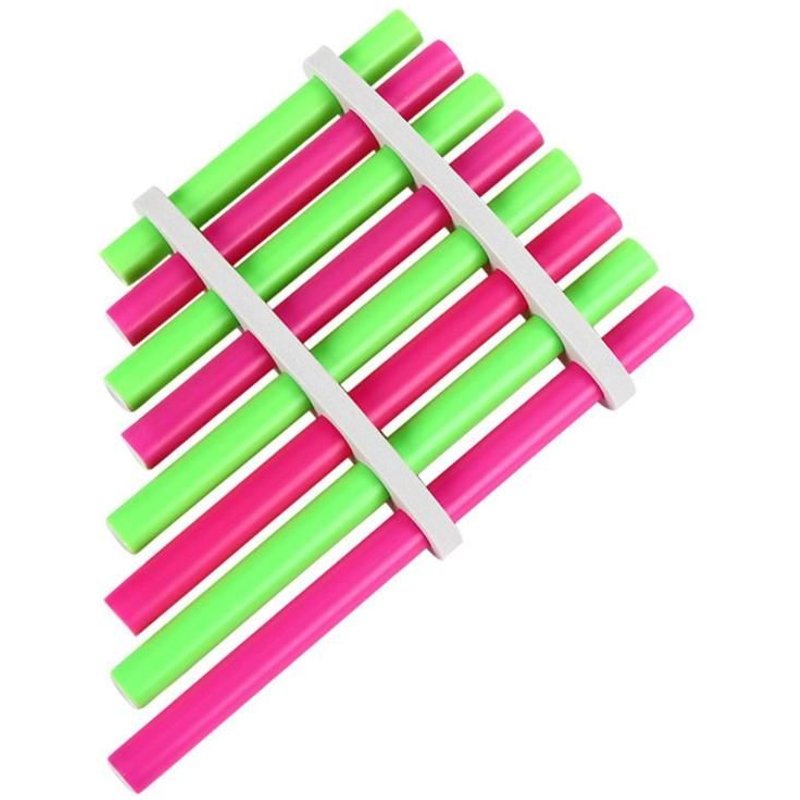 Jouets De Musique En Plastique Particulièrement Créatifs Panpipe Fait À La Main Superbe Artisanat Pour Les Étudiants D'école D'instruments De Musique