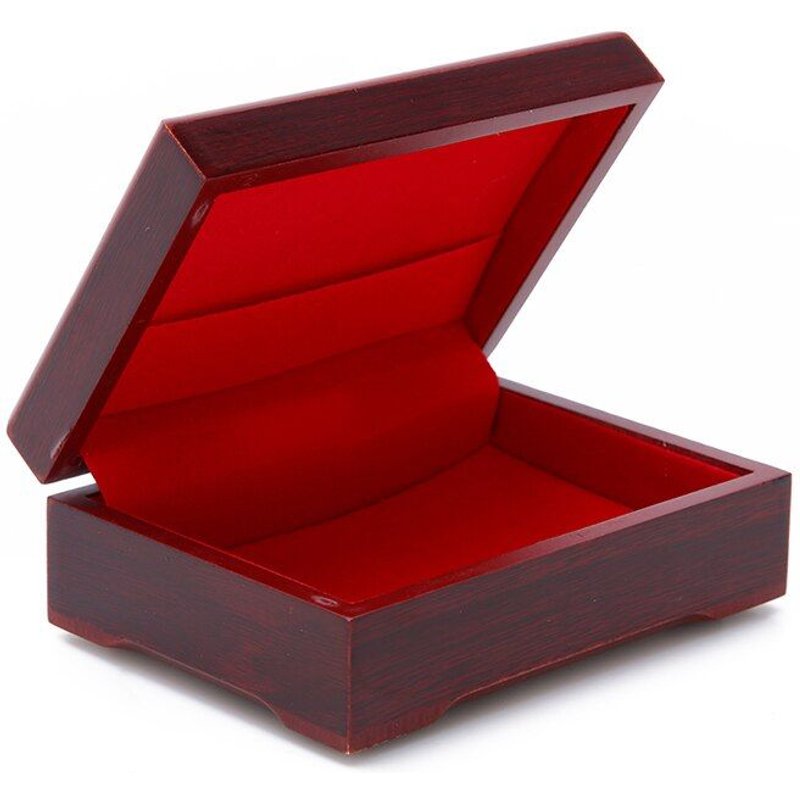 1pc Boîte De Poker Boîte En Bois Cartes À Jouer Conteneur Mallette De Rangement Emballage Poker Pont Boîte