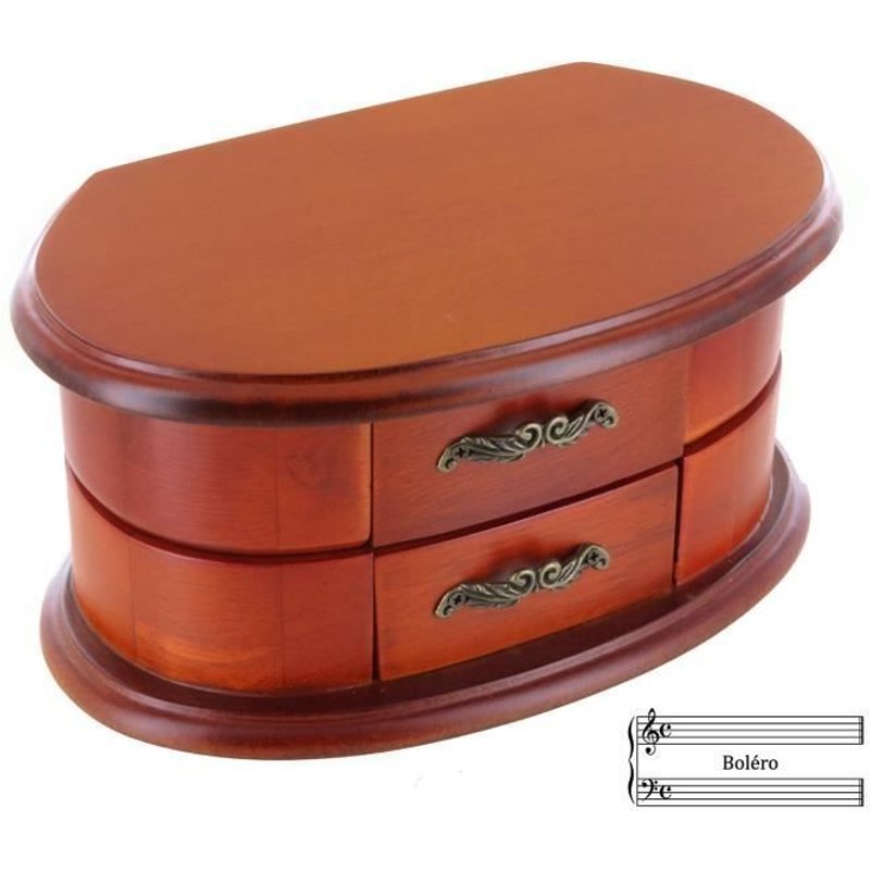 Boîte À Musique - Lutece Creations - Boléro - Marron - 11 X 20 X 9,7 Cm