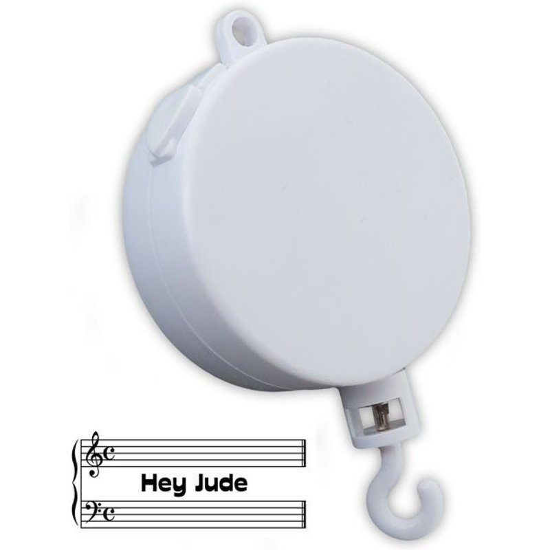 Boîte À Musique Mobile Hey Jude (The Beatles) - Lutece Creations - 18 Notes - Blanc