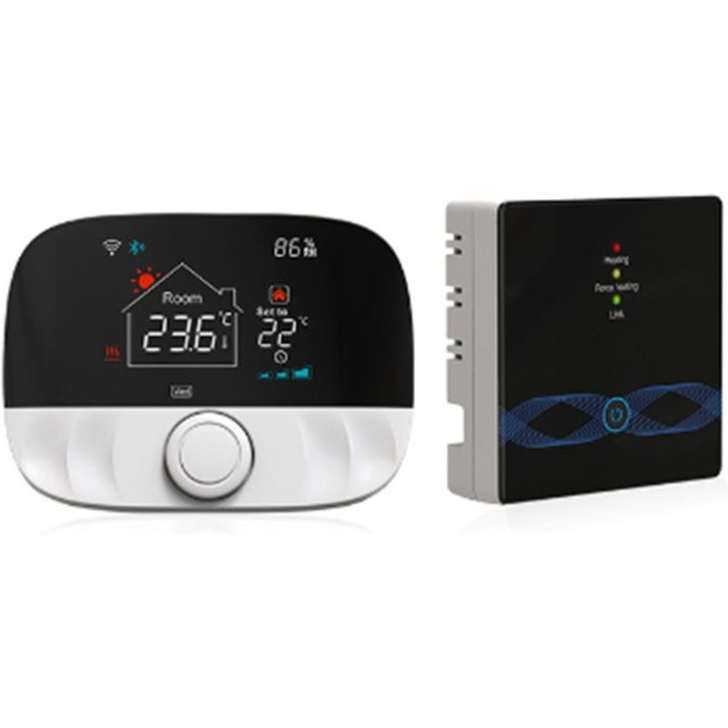 Tuya Smart Home Wifi Thermostat 433Mhz ChaudièRe à Gaz Chauffage de L' RéGulateur de TempéRature NuméRique pour Alexa Home(C)