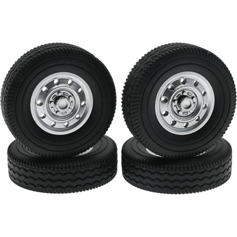 Pneu De Roue En Caoutchouc 4 Pièces Pour D12 Mini 1/16 Télécommandée Dérive Camion Voiture Pièces De Rechange Accessoires