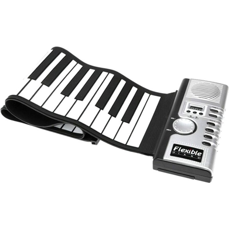 Portable 61 Touches Professionnel Intelligent Pliant Piano Silicone Roulé À La Main Pianos Électroniques Instrument De Débutant