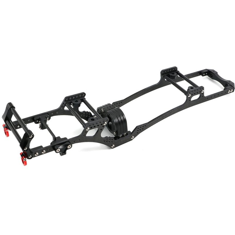 Lcg Kit De Châssis En Fibre De Cadre Rail Plaque De Protection Boîte De Vitesses Pare-Chocs Ensemble Pour Scx10 1/10 Rc Chenille Voiture Bricolage Mises À Niveau