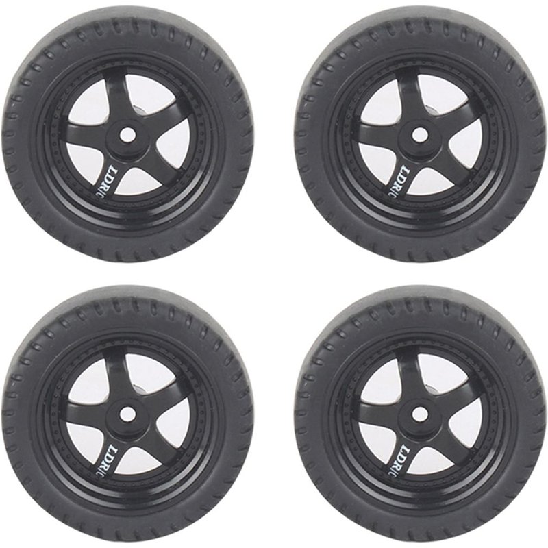 4 Pièces Rc Drift Pneu Roue Pneu Dur Pour Ldrc Ld1201 P06 B14 B24 C14 C24 C34 C44 Rc Accessoires De Mise À Niveau De Voiture Pièces Rc