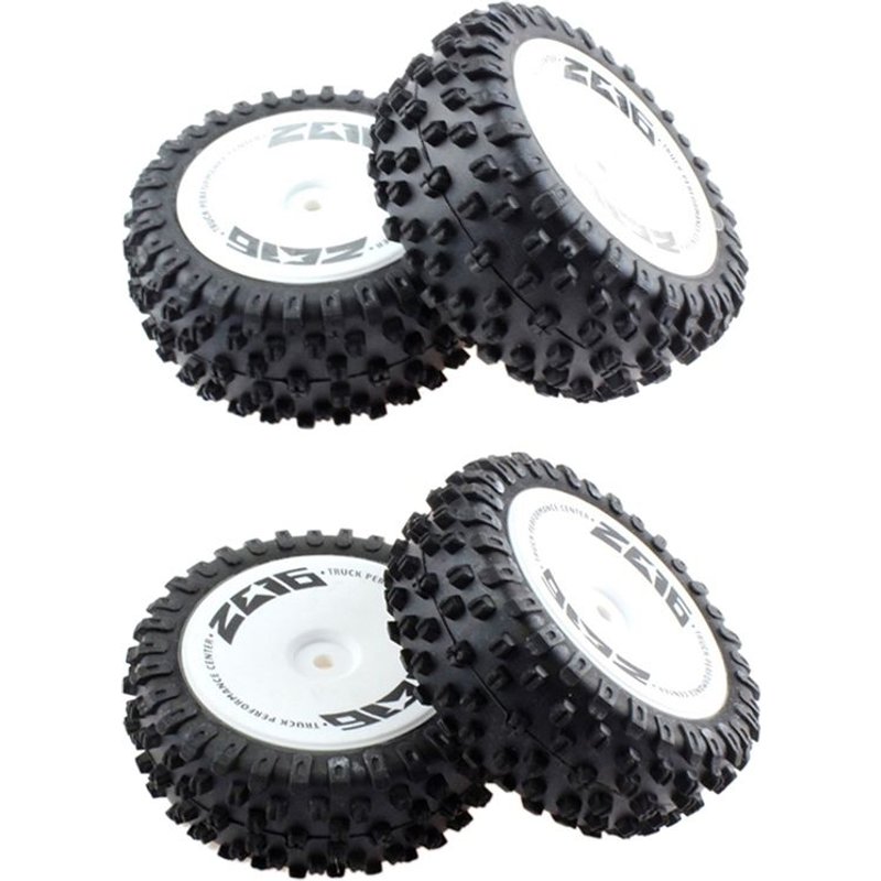 Pneu De Roue Et Arrière 4 Pièces Pour 144001 144010 124007 124016 124017 124018 124019 1/12 1/14 Pièces De Voiture Rc