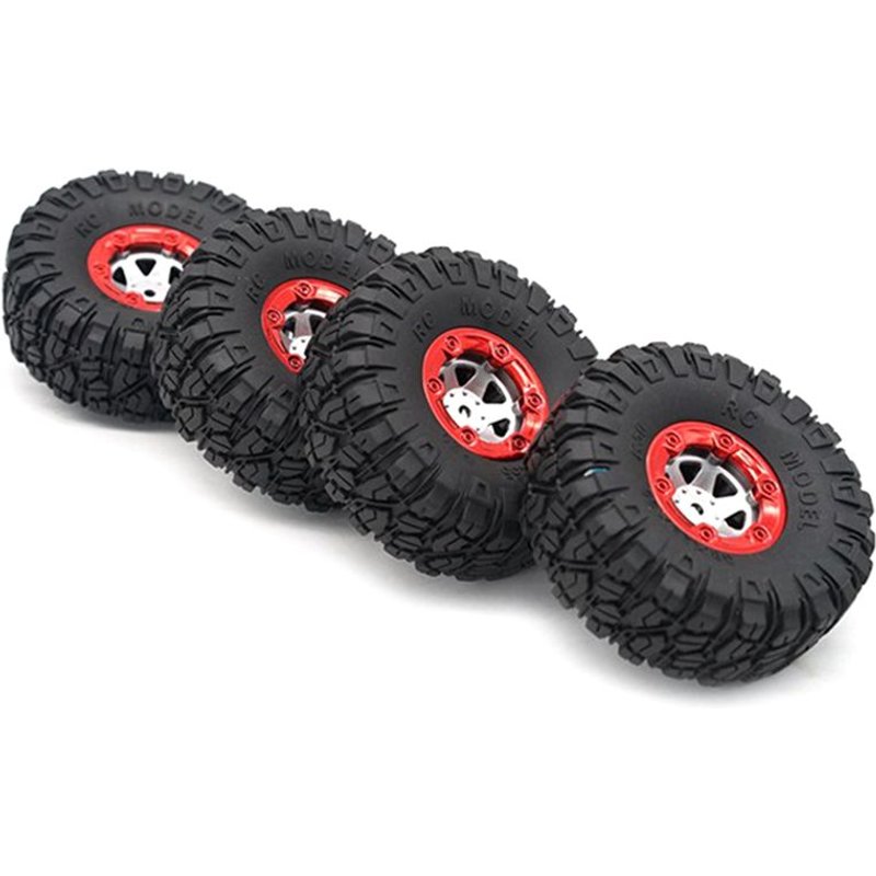 1:12 Rc Truck Crawlers 100mm Pneus En Caoutchouc Avec Roue Hexagonale Pour 12428 12423 Fy01 Fy02 Fy03