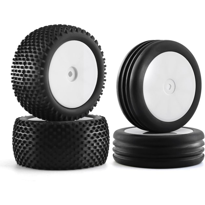 82&87mm 1/10 2wd Rc Off-Road Voiture Pneus En Caoutchouc Roues Pneus Pour Xb2 Serpent Srx2 Srx4 Bandit Tekno