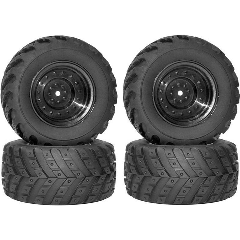 4 Pièces Roue De Pneu En Caoutchouc Pour Hbx 901 901a 903 903a 905 905a 1/12 Pièces De Mise À Niveau De Voiture Rc Accessoires De Rechange