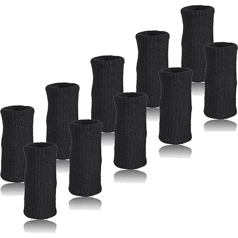 10 Pièces Attelle De Doigt Manchon Support Pouce Protecteur Élastique Respirant Stabilisateurs Pour Basketball Golf