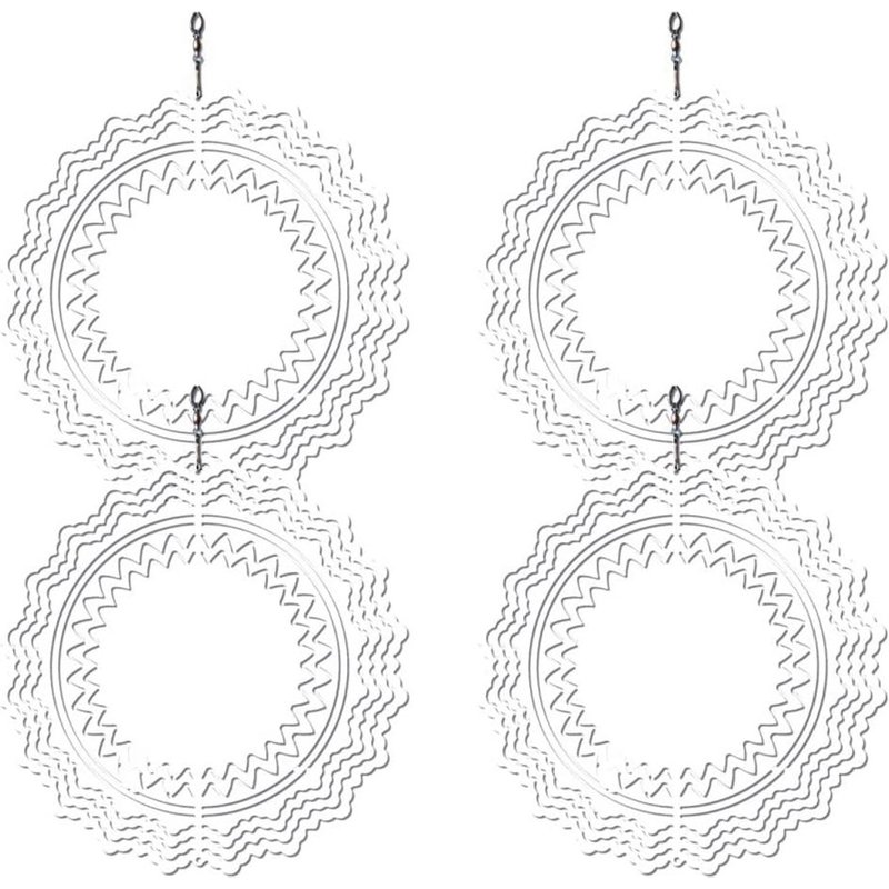 4 Pièces 8 Pouces Sublimation Wind Spinner Blanks 3d Wind Spinners Hanging Wind Spinners Pour La Décoration De Jardin Intérieur Extérieur