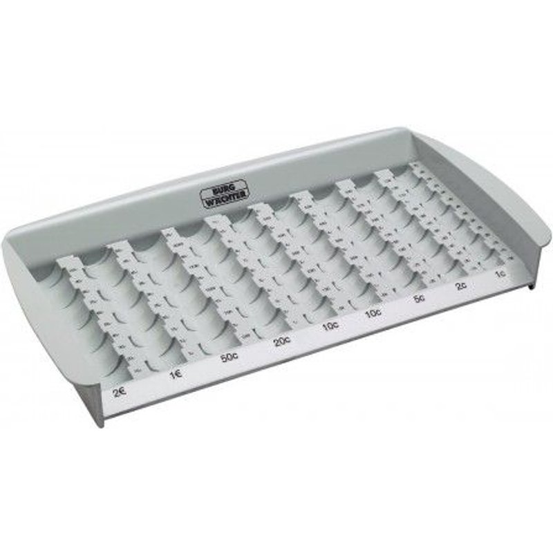 Monnayeur Euro pour tiroirs - gris - ZE 301 BURG WACHTER