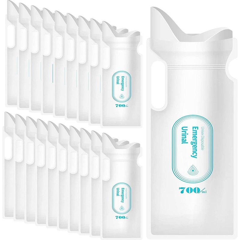 D'urine Jetables 20 Pièces Séries, D'urine De 700ml Pour Les Urgences De Camping Et Les Embouteillages De Voyage, De Avec Pour Homme, Femme