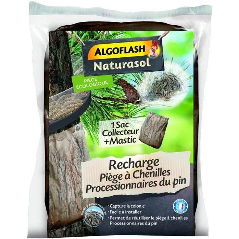 ALGOFLASH NATURASOL - Recharge Piège chenilles processionaires du pin - 1 sac