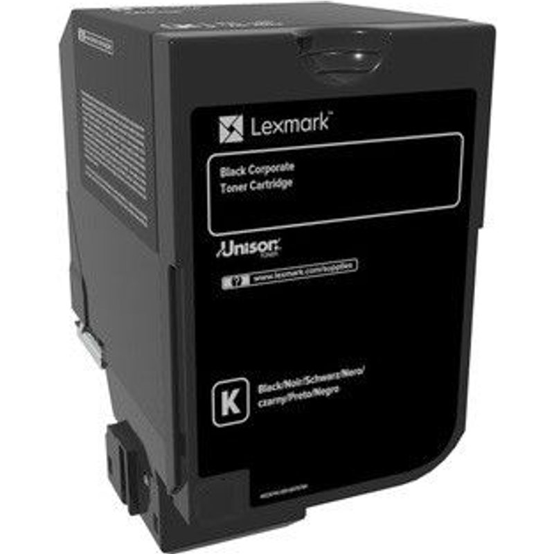 Lexmark - Noir - original - cartouche de toner LCCP, Entreprise Lexmark - pour Lexmark CS720de, CS720dte, CS725de, CS725dte, CX725de, CX725dhe, CX725dthe