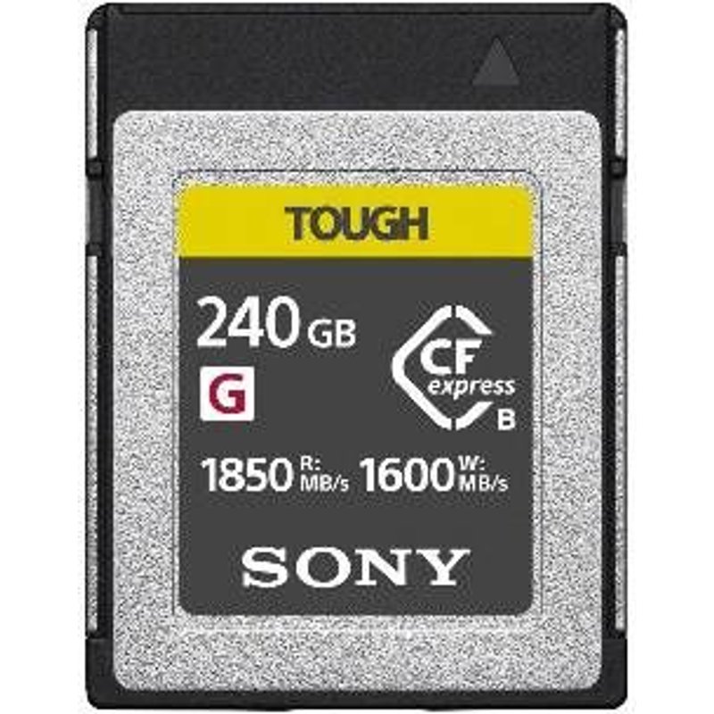CARTE MÉMOIRE SONY CFEXPRESS TOUGH SÉRIE G 240GO TYPE B