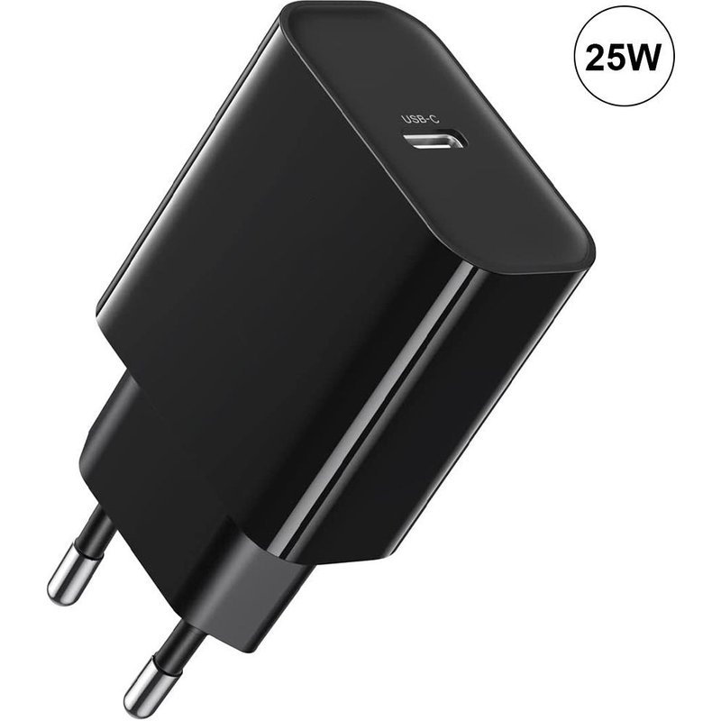 Chargeur Rapide 25w Usb-C Noir Pour Google Pixel 8 / 8a / 8 Pro / 7 / 7a / 7 Pro / 6 / 6 Pro / 6a - E.F.Connection