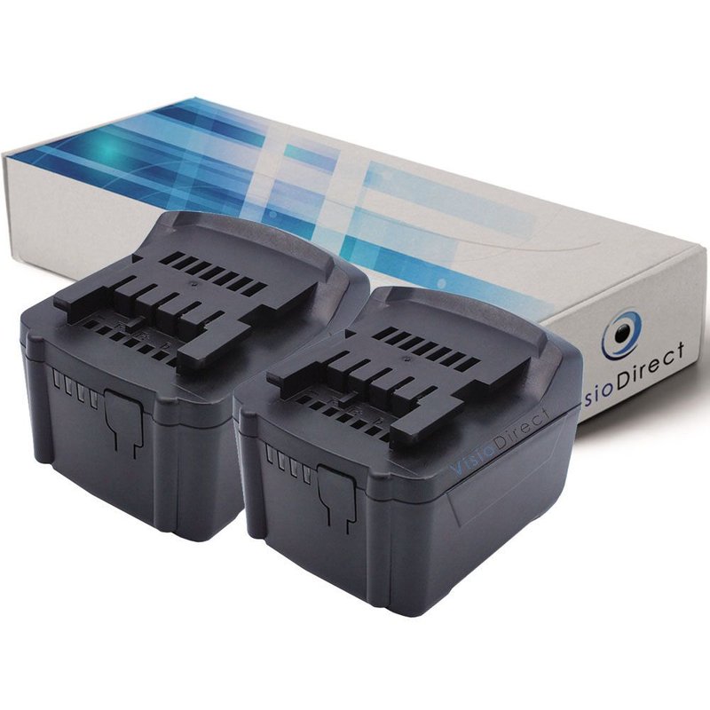 Lot de 2 batteries type 625498000 pour Metabo 3000mAh 14.4V - Visiodirect -
