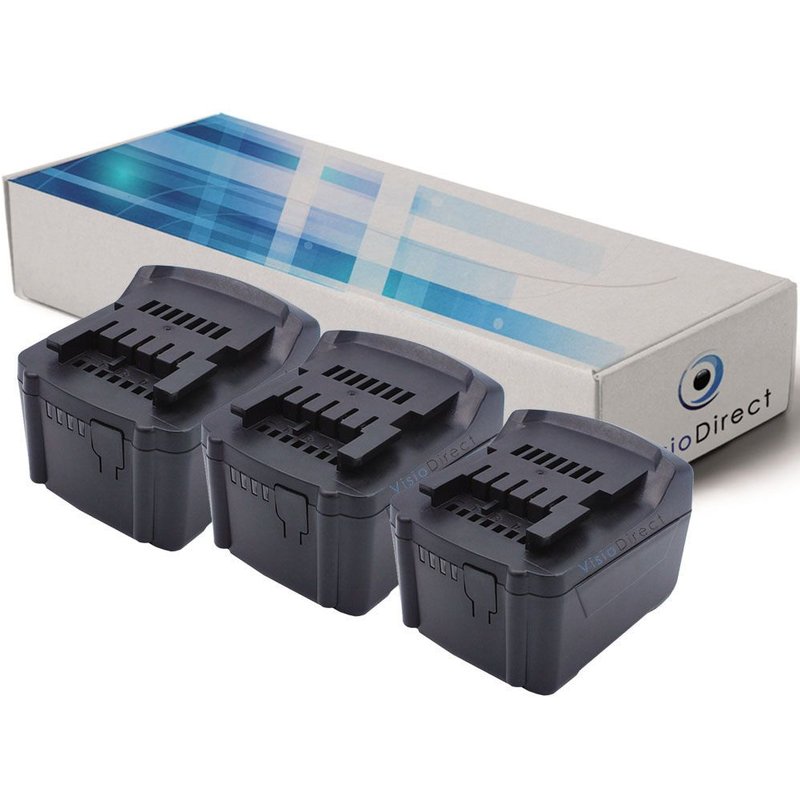 Lot de 3 batteries type 625498000 pour Metabo 3000mAh 14.4V - Visiodirect -