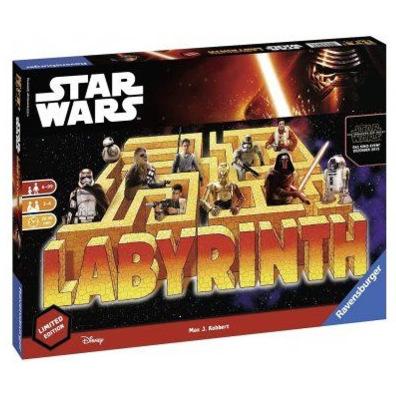 Labyrinthe Star Wars - Disney - Version Francaise - Jeu De Societe Enfant 6 Ans - Edition Limitee Et Collector