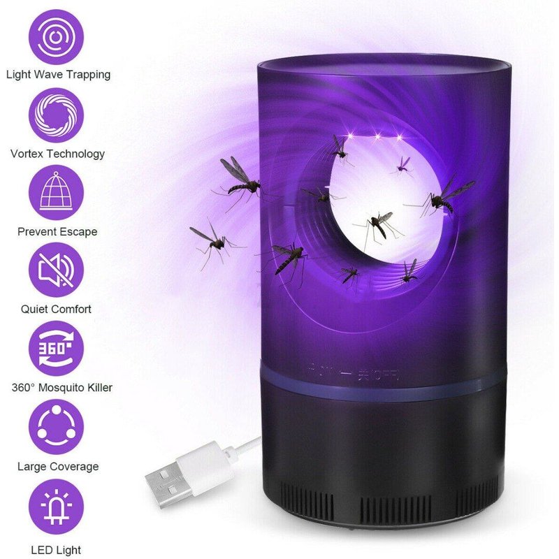 Maison USB électrique UV lumière moustique tueur lampe mouche Bug Zapper piège à insectes receveur ultrasons répulsif antiparasitaire