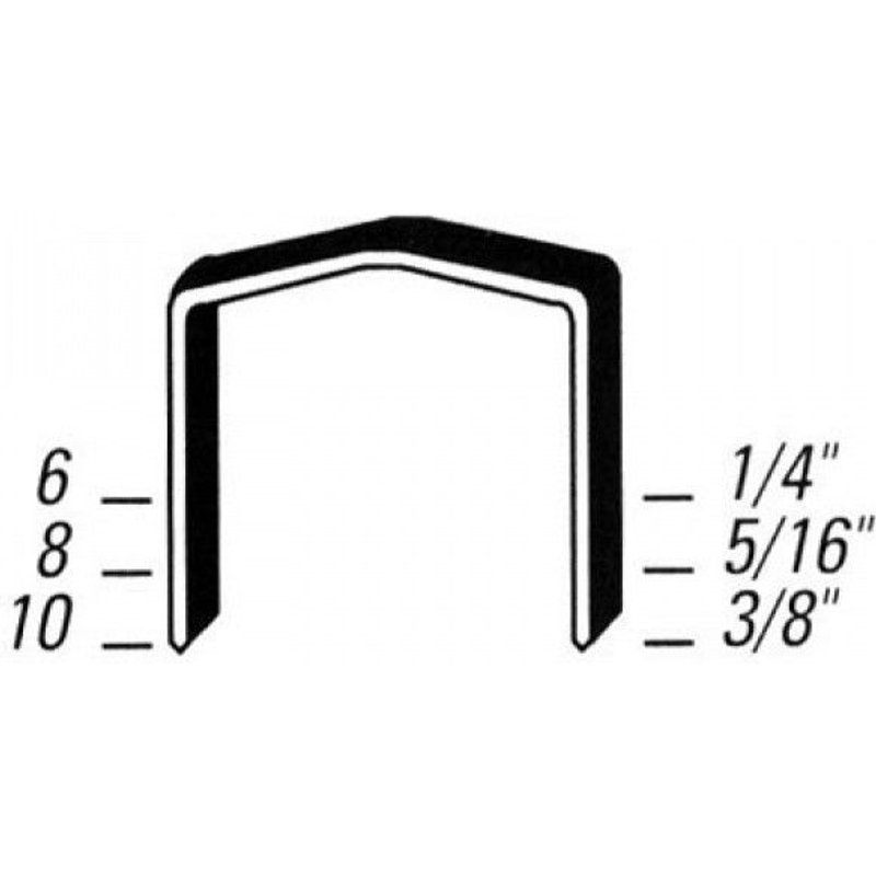 Agrafes STCR H.12 mm - BOSTITCH - Boîte de 5000 - STCR501912