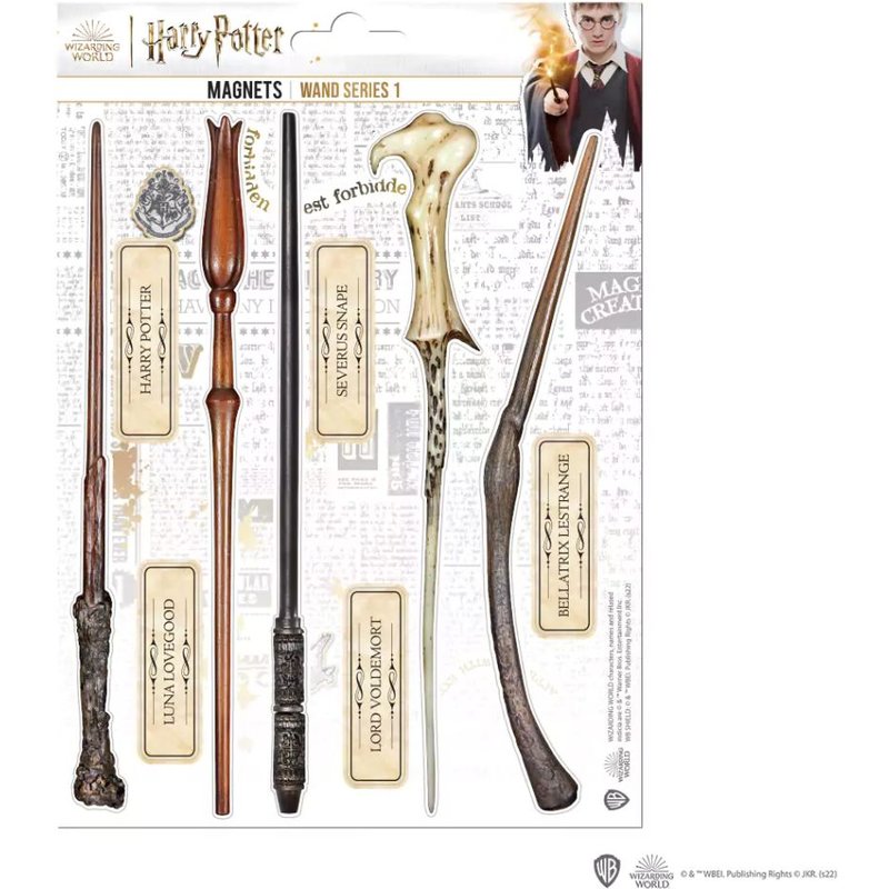 Harry Potter - Baguettes 01 - Planche De 10 Magnets En Mousse