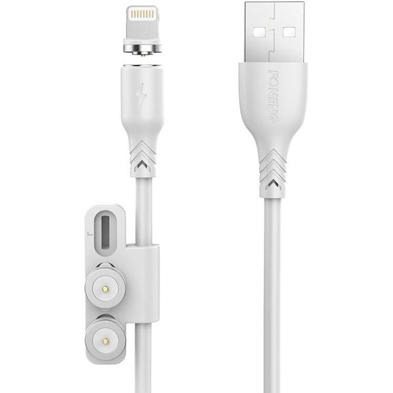 Cable Usb With Magnet Foneng X62 3w1 (white)