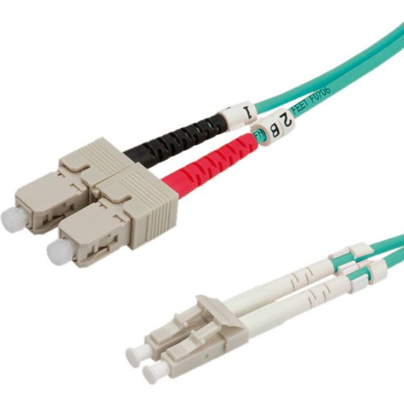Value Câble Fo 50/125µm, Lc/sc, Om3, Turquoise 10m